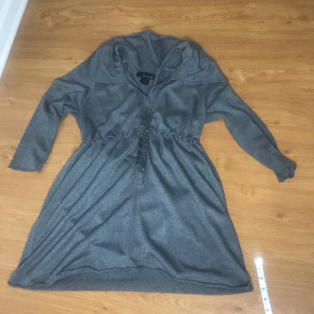Venue Smoke Gray Sweater Dress Size XL